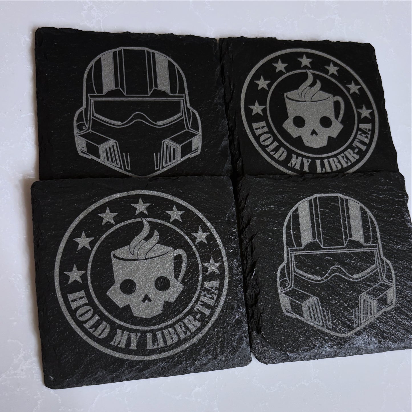 Helldivers Slate Coaster