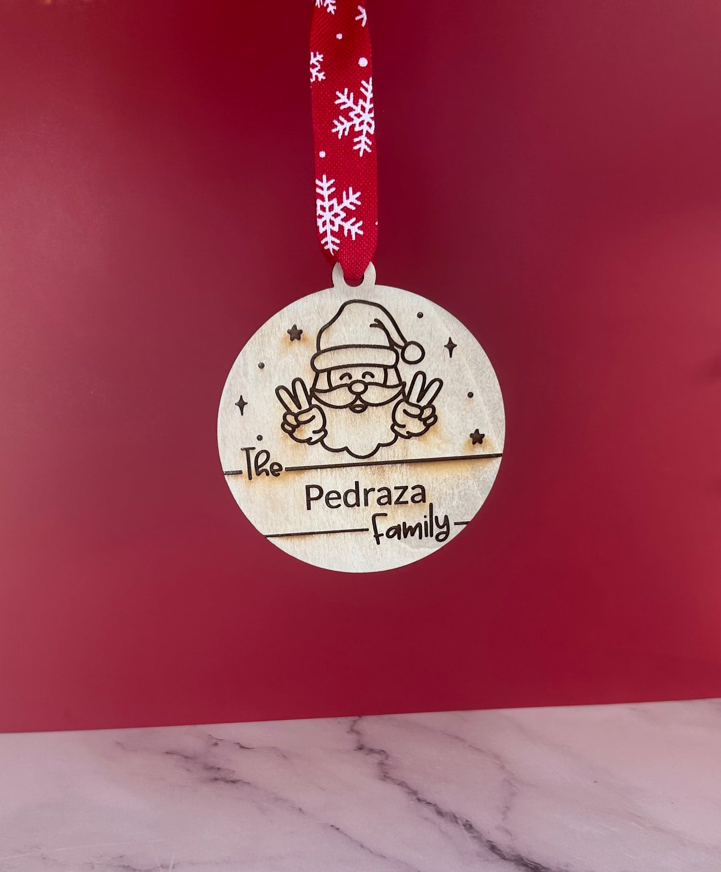 Santa Custom Family Ornament