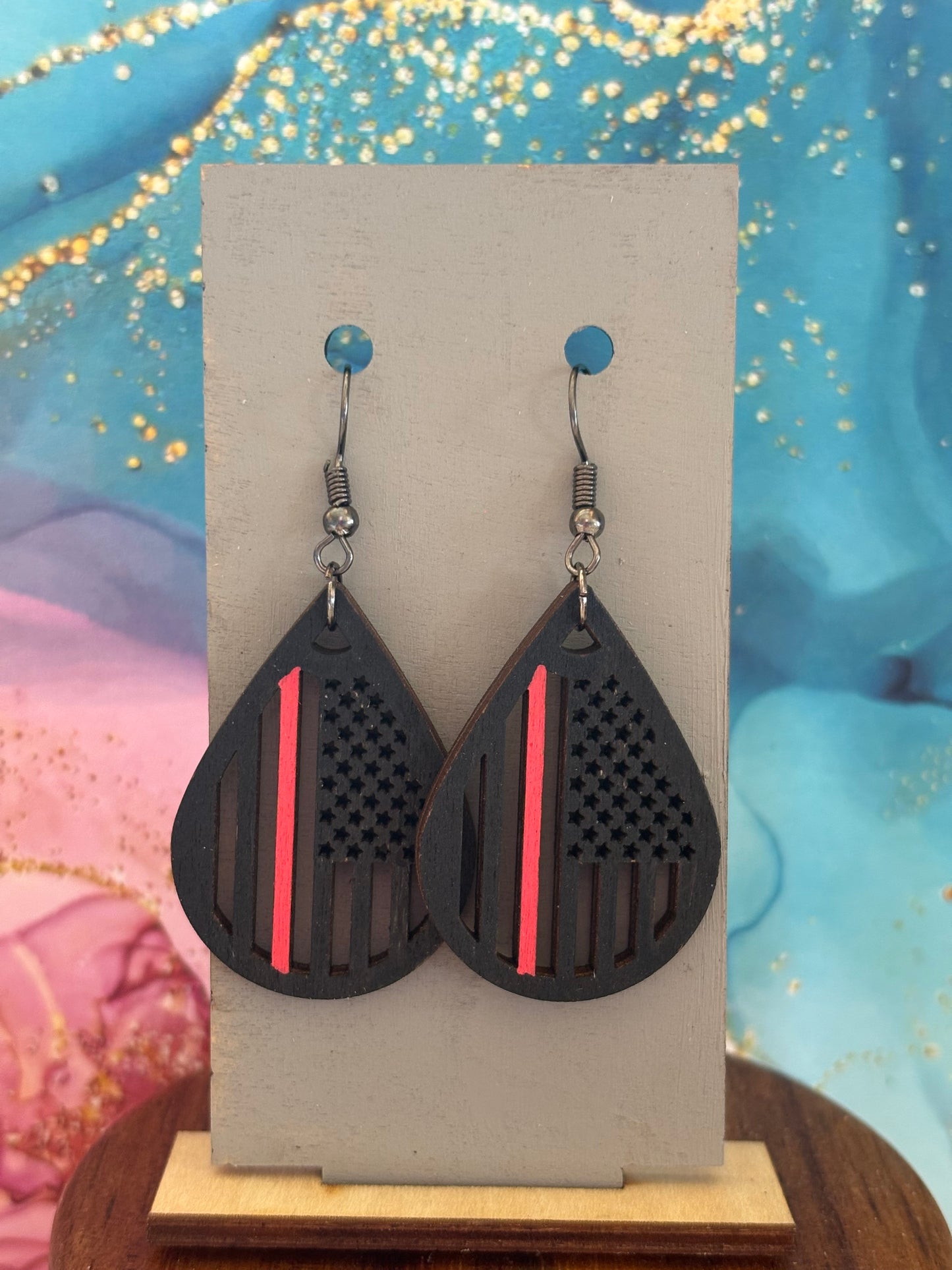 firefighter-support-flag-earrings