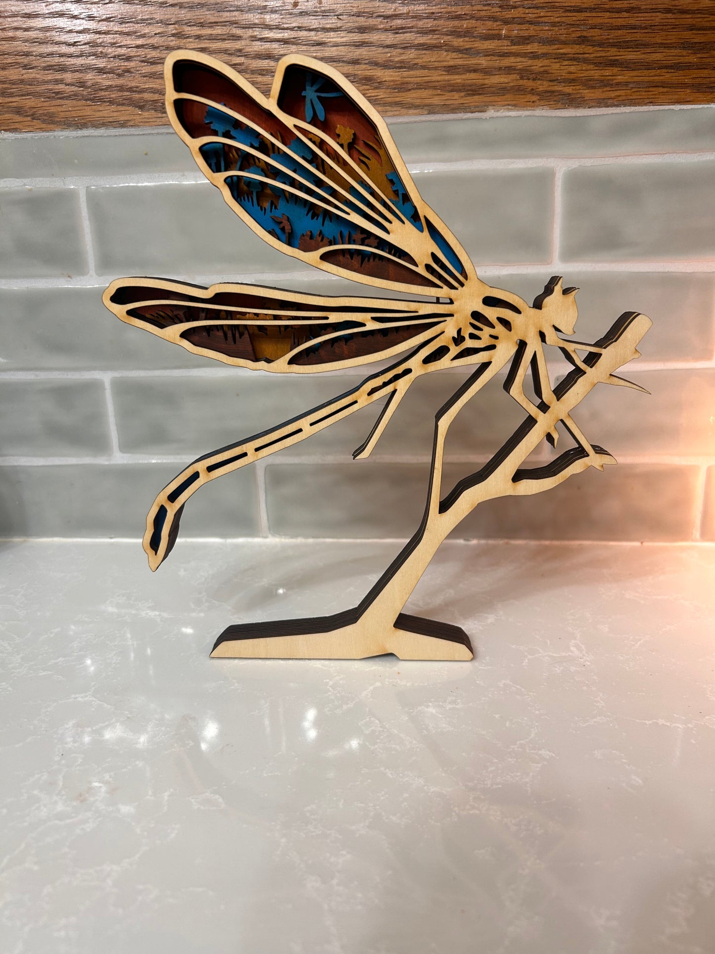 Dragonfly Silhouette Decor