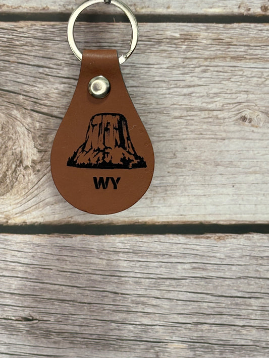 Devils Tower WY Keychain
