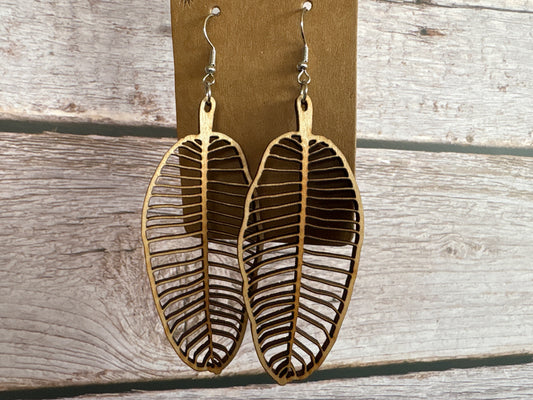 Palm Leaf Earrings