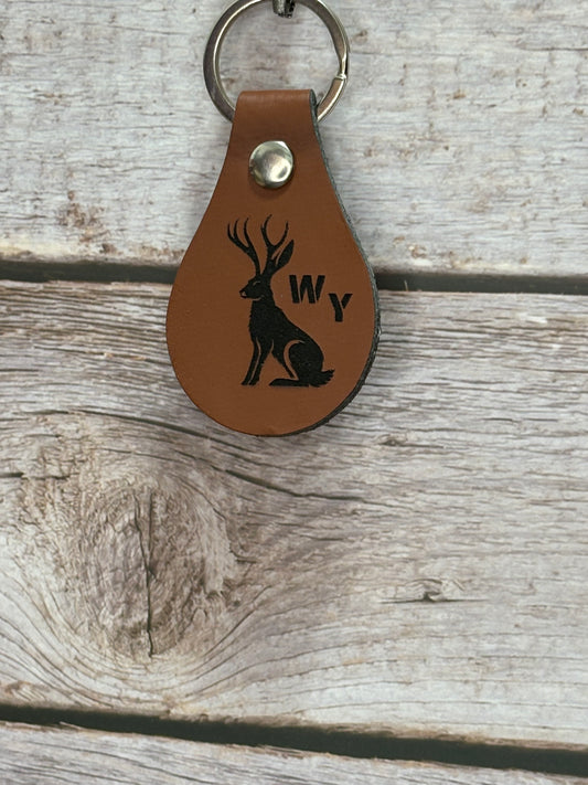 Jackalope WY Keychain