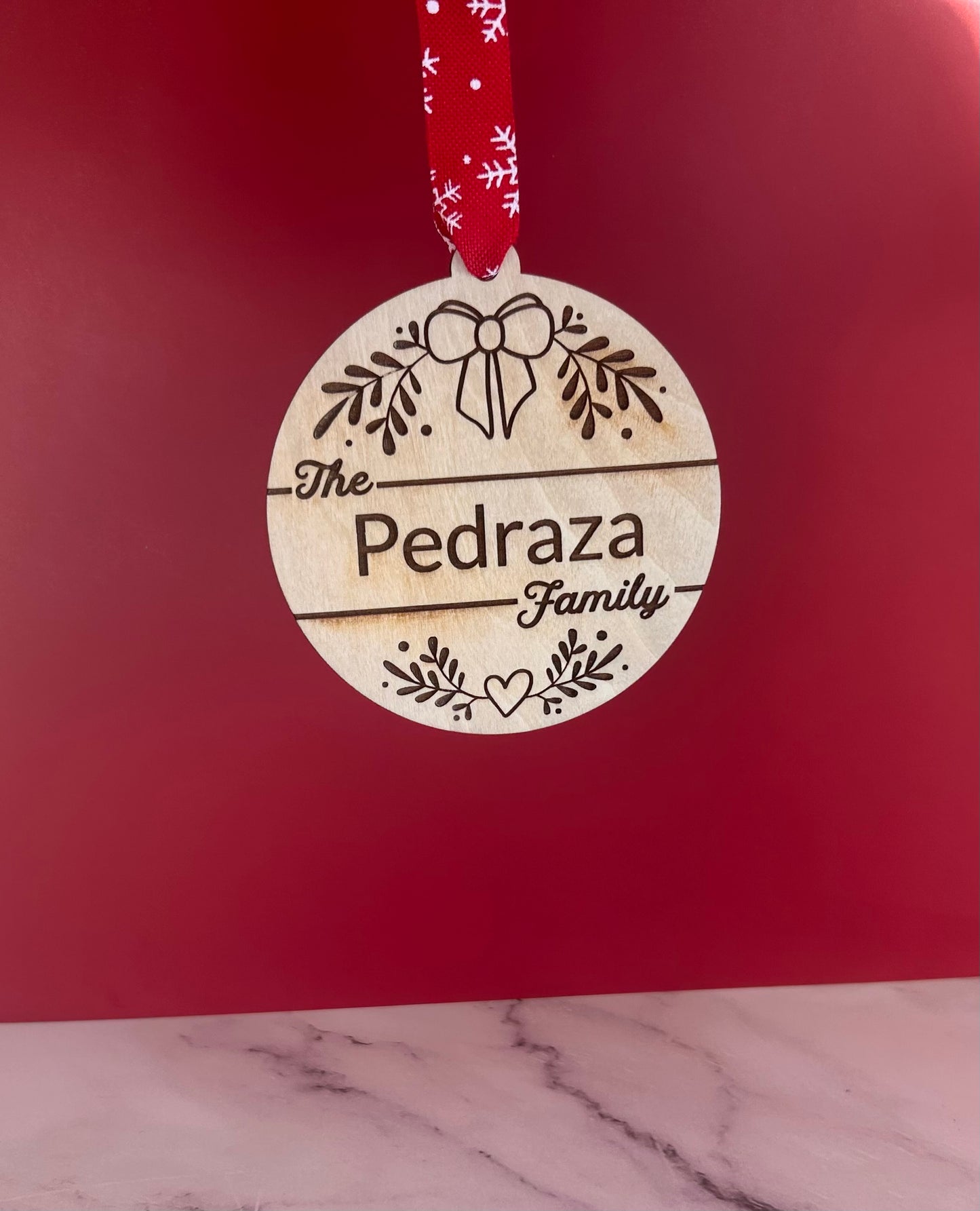 Bow Custom Family Ornament