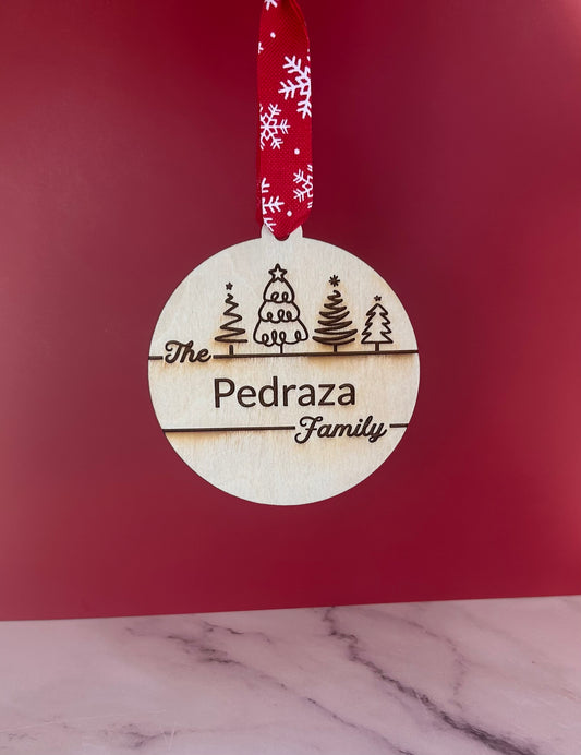 Trees Custom Family Ornament