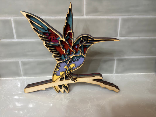 Hummingbird Silhouette Design