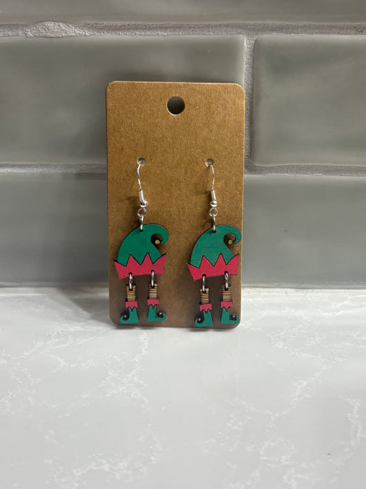 Elf Dangling Feet Earrings