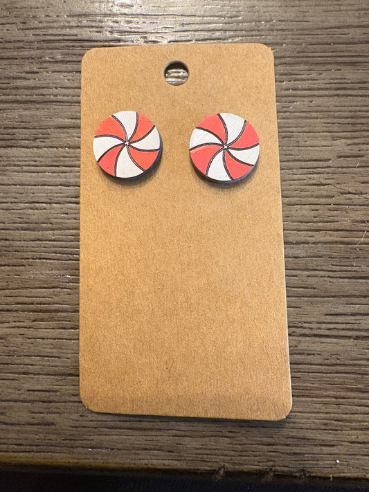 Peppermint Stud Earrings