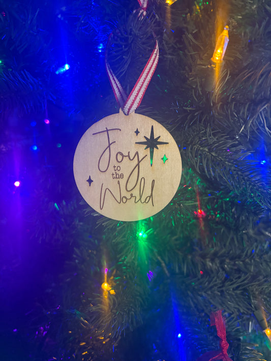 Joy to The World Ornament