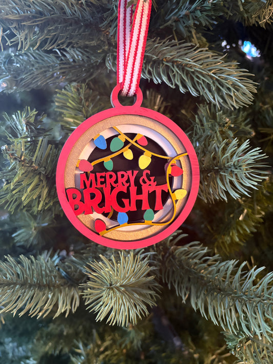Merry and Bright Ornament