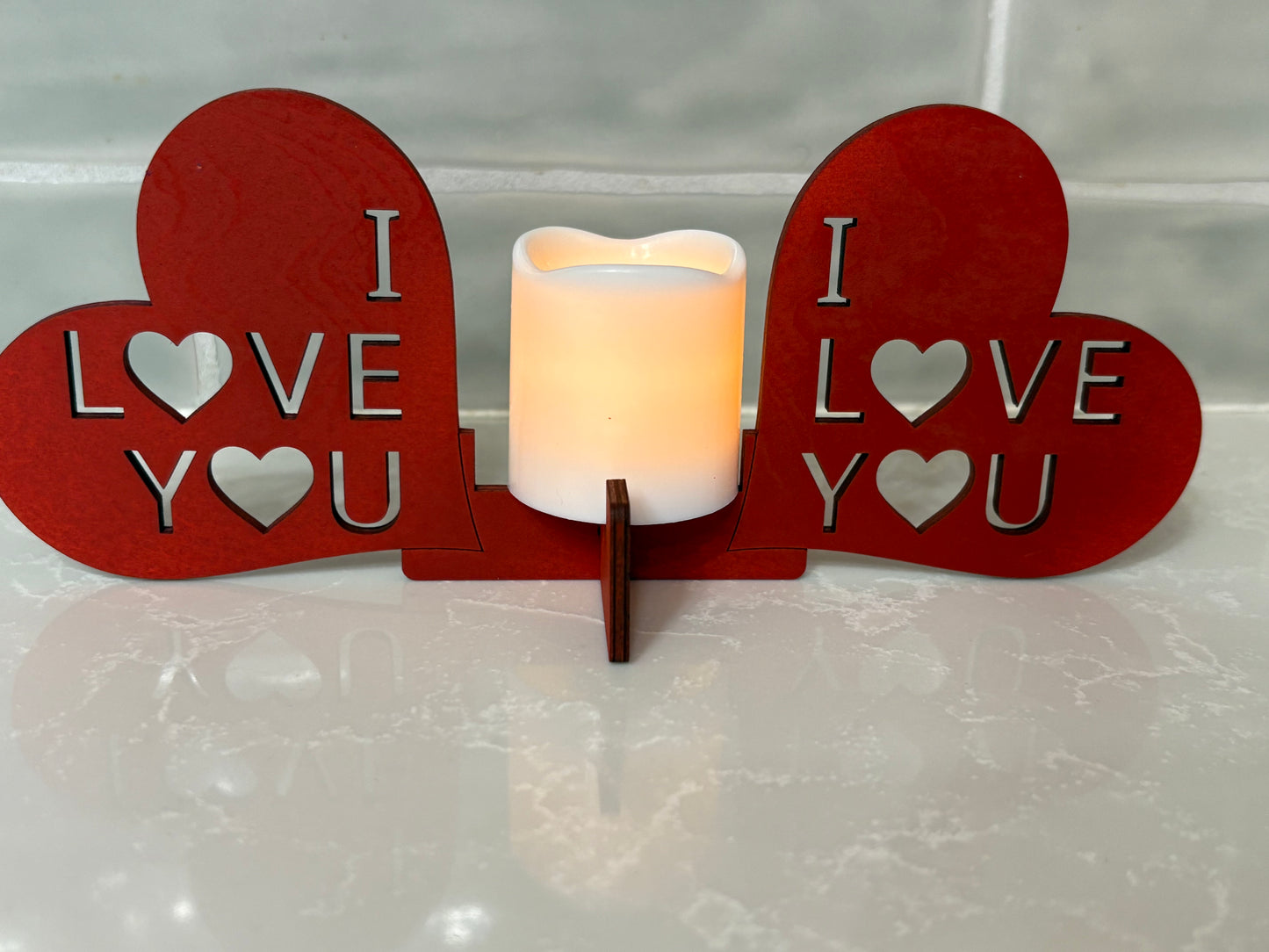 I Love You Votive Candle Holders